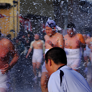 the Daito-Ohara Water Throwing Festival in Iwate Prefecture