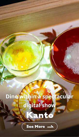 Dine within a spectacular digital show Kanto