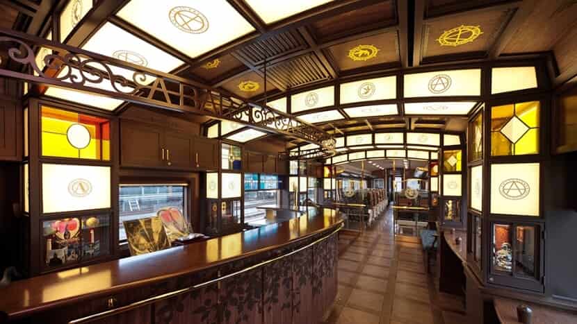 Interiors of A-Train JR Kyushu Train