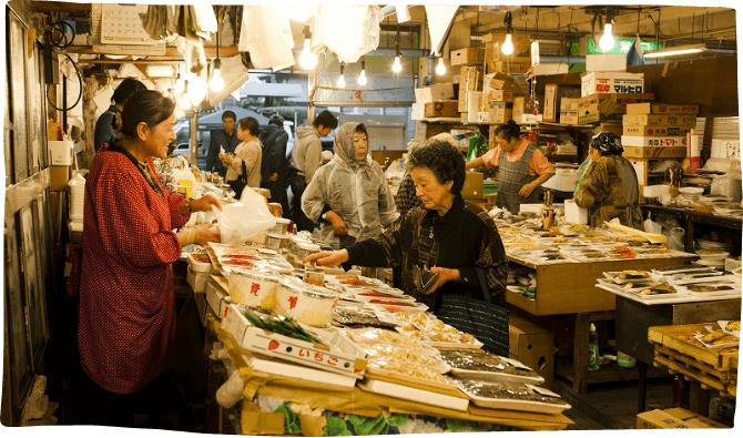 Hachinohe Morning Market in Aomori Japan